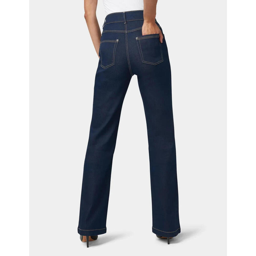 Hue High Waist Denim Bootcut Leggings size S New